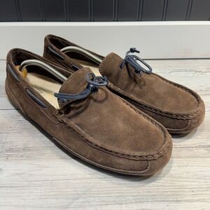 UGG Chester Winter Moccasin Slippers Mens Size 14 Brown Suede Leather